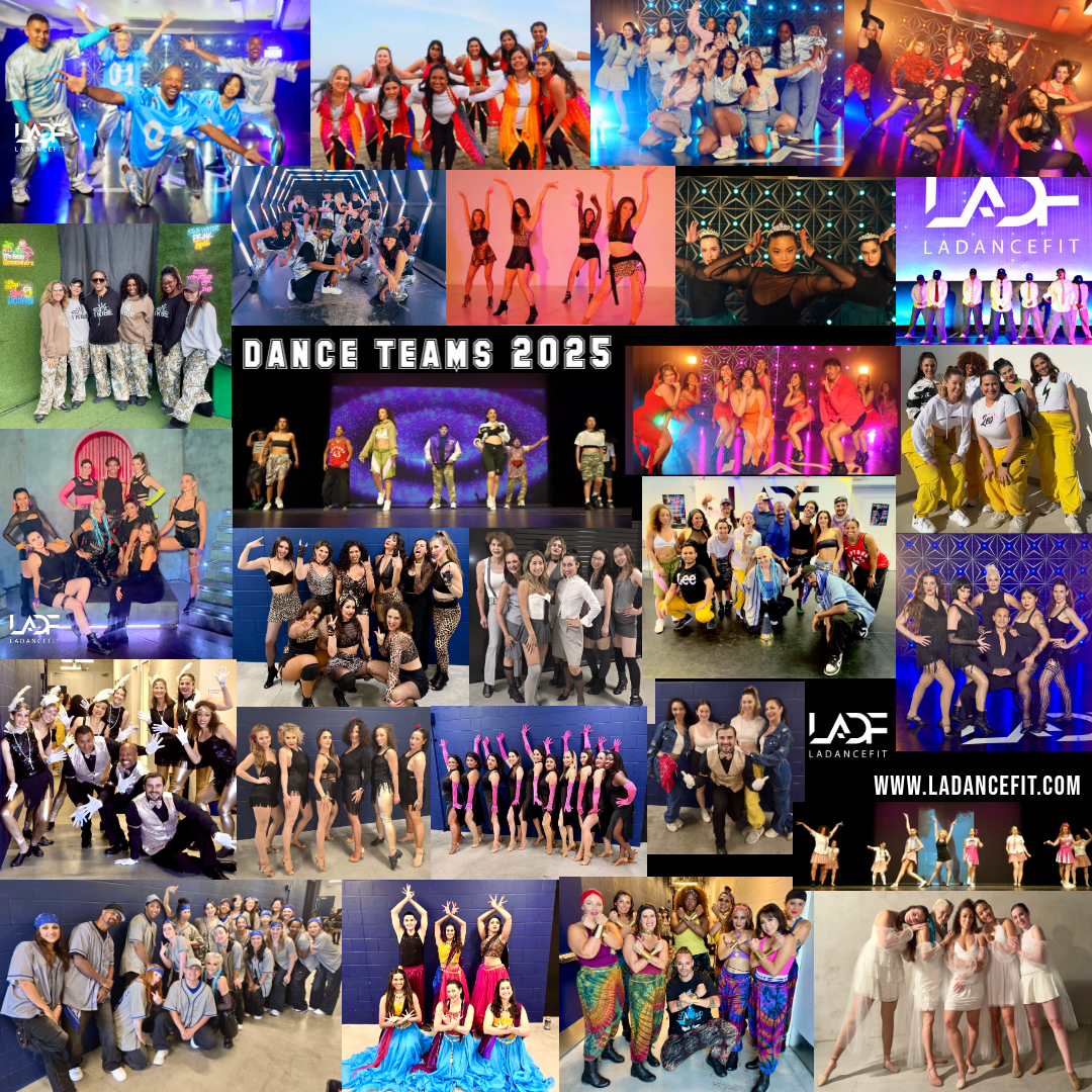 LA DanceFit dance teams 2024-2025 poster collage